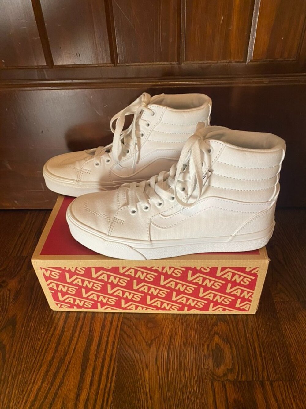 Vans Filmore Hi White Tapered Womans Size 6 Sneakers New In Box